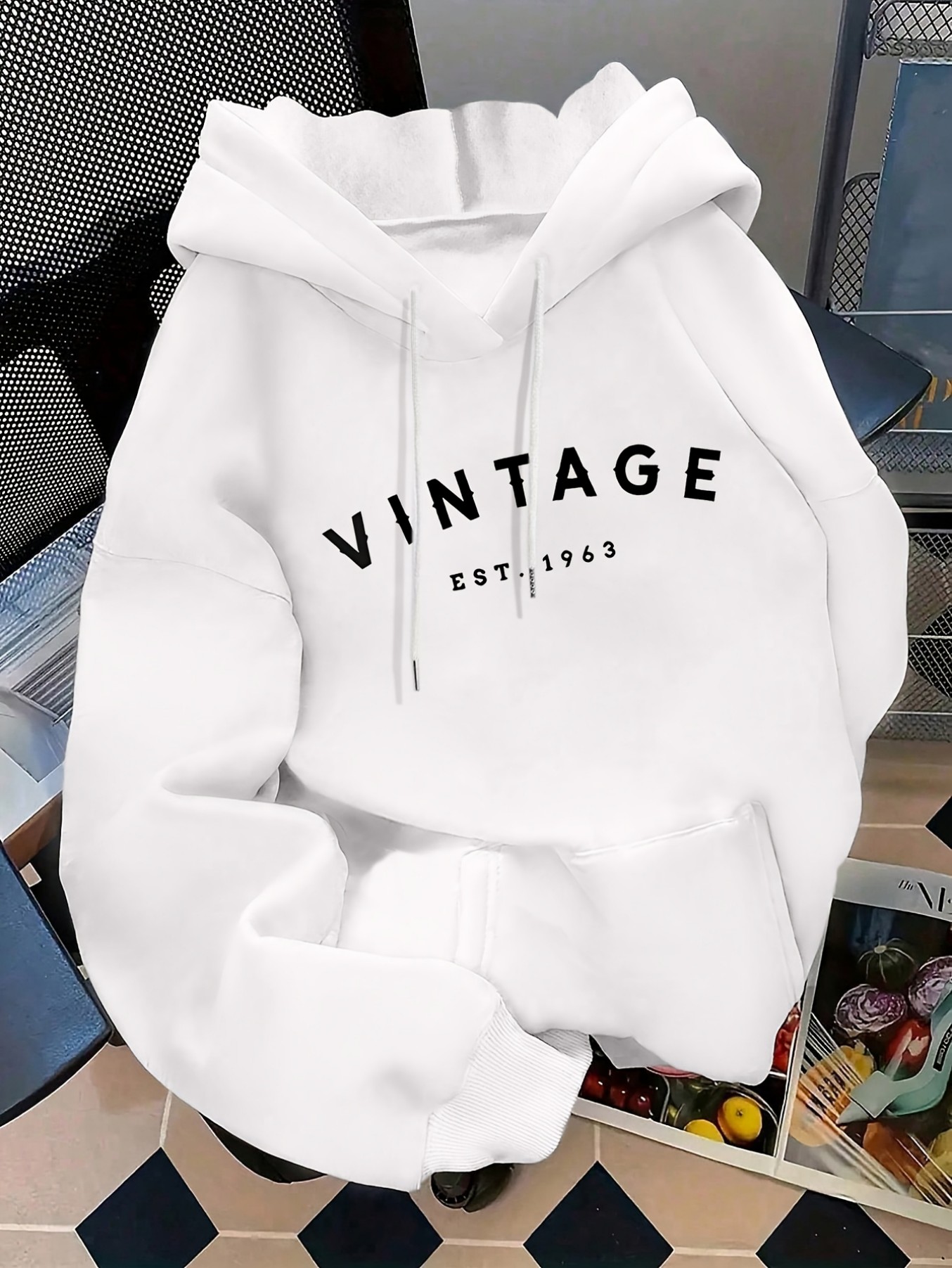 Ladies' Casual Hooded Sweatshi - Summer Clothing Drawing 评论和价格