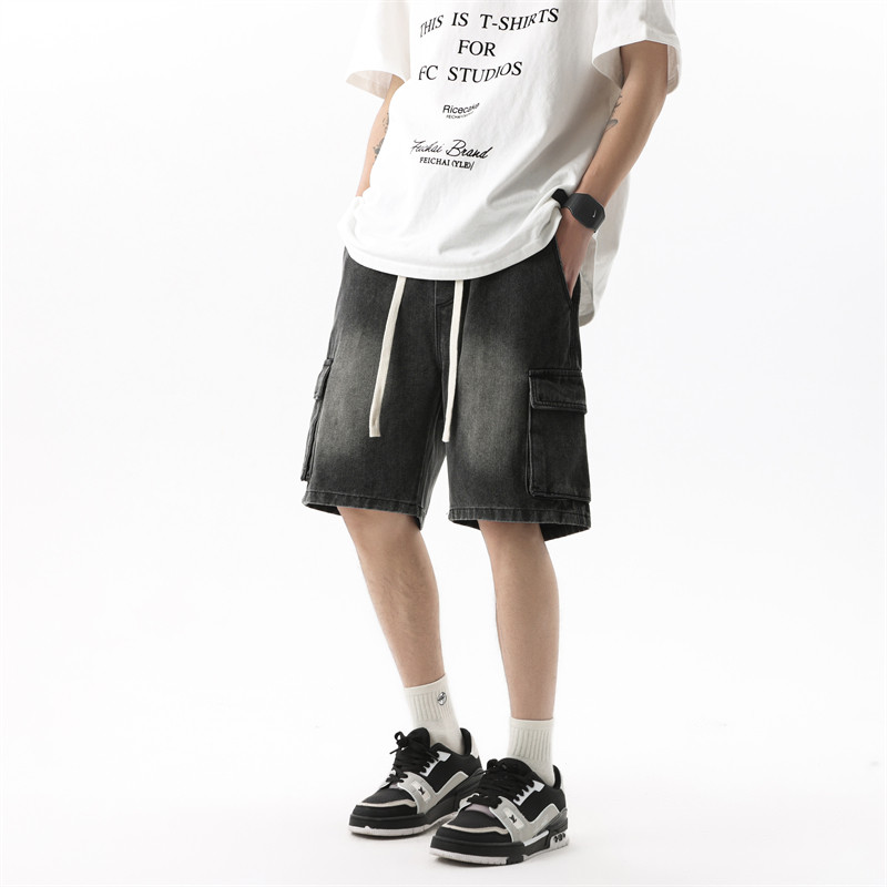 Summer Men's Denim Shorts Retr - Summer Clothing Brands 评论和价格